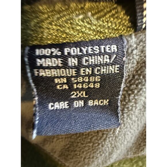 West Marine Men’s 2X Seaside Sweater Yachting Jacket Green Knit Zip Up - Picture 8 of 9